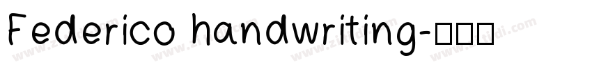 Federico handwriting字体转换